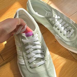 Adidas Lucas Puig Lucas premiere skate shoes in pastel mint green